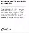 Jackson's Premium Cotton Canvas 10oz 19mm Profile 40x64.7cm: 
