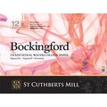 Bockingford Pad Glued - Hot Press (12x16")(140lb): 