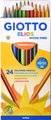 Giotto Elios Triangular Colour Pencils (24 Pieces): 
