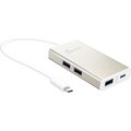 J5 Create JCH346 USB-C 4-Port Hub with Power Delivery (Silver): 