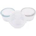 Bowls Glass White-Grey-Blue (3pcs): 