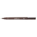 Uni Pin Fineliner - Black (0.5)(Fine)(Sepia Barrel)(12 Pack): 