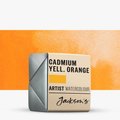 Jackson's Artist Watercolour Paint - Cadmium Yellow Orange (Half Pan): 