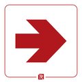 Redfern Red Arrow Sign (150x150mm): 