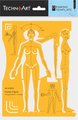 TechnoArt Human Figure Template Stencil - Female 4: 