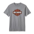 Men's Bar & Shield Tee - Medium Heather Grey - L: 