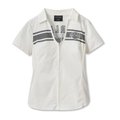 Women's Champion Club Zip Front Shirt - Cloud Dancer - XL: 