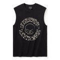 Willie G Circle Skull Sketch Art Muscle Tee - M: 