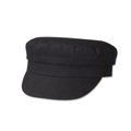 Women's High Spirits Fitted Officer Cap Black: 