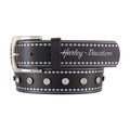 Women's Electra Studded Genuine Leather Belt: 