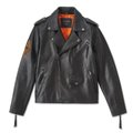 Men's Burning Eagle Leather Jacket - 2XL: 