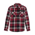 Men's Bar & Shield Flannel Shirt - Plaid - M: 