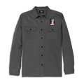 Men's Block Font Solid Mechanics Shirt - S: 