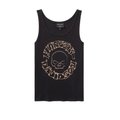 Women's Willie G Circle Skull Sketch Art Ribbed Tank - XL: 