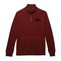 Men's Bar & Shield 1/4-Zip Mockneck Pullover - M: 