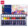 Deli Finenolo 12-Piece Watercolour Paint Set (12 x 12ml Colour Tubes): 