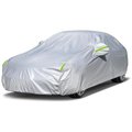 Chenshia Heavy Car Cover Oxford Fabric Waterproof Sunproof Dustproof - Silver: 