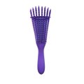 Detangling Massage Brush/Comb for Straight Curly & Kinky Hair - Purple: 