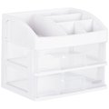 Makeup Cosmetic Storage Box Drawer Rack White - 23.5x17x20cm: 