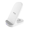 Sn�g 15W 2-In-1 (Phone and Airpods) Wireless Charging Desktop Stand (White): 