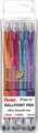 Pentel Feel-It BX480 Ballpoint Retractable Pen Set (4 Pack) - 1.0mm, Assorted Colours: 