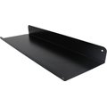 Parrot Slatted Panel Shelf - Black Steel (1200 x 200mm): 