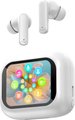 Zomar Sounds Solix ANC Wireless Earpods (White) - with LCD Display: 