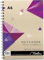 Treeline A6 Spiral Bound Note Books (100 Pages)(10 Pack) - Feint Line & Margin: 