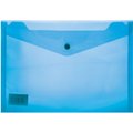 Treeline A5 PVC Carry Folder with Stud (180 micron)(Blue)(12 Pack): 