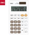 Deli M120 12 Digit Portable Calculator (White): 