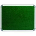 Parrot Felt Info Board with Aluminium Frame (1500 x 900mm)(Green): 