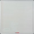 Parrot Education Board - Side Swing Leaf: Magnetic Whiteboard with Lines - 1 Side (1220 x 1210mm) - Requires Centre Panel: 