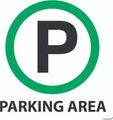 Tower ABS Sign - Parking Area (190x190mm): 