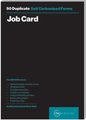 RBE A5 Job Card Duplicate Pads (Pack of 3): 