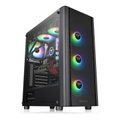 Thermaltake V250 TG ARGB Windowed ATX Mid-Tower Chassis (Black): 