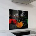 Parrot Glass Hob Splashback (598 x 650 x 6mm)(Peppers): 