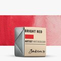Jackson's Artist Watercolour Paint - Bright Red (Half Pan): 