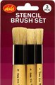 Dala 514 Stencil Brush Kit (3 Pack): 
