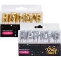 Candle Birthday Letters (13Piece)(Gold/Slver): 