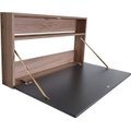 Flatpack DIY Liverpool Foldaway Desk (90cm) (Sahara & Storm Grey): 