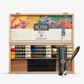 Sennelier Oil Stick Set (12 Colours)(38 ml) - In Wooden Gift Box: 