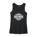 Women's Bar & Shield Tank - Black Beauty - 2XL: 