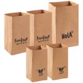 Chenshia 5pcsReusable Washable Kraft Paper Bag Fruit&Bread Storage Bag - Brown, Black: 