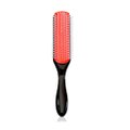 9 Row Anti Static, Detangling, Curling and Styling Hair Brush - Black: 
