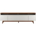 Flynt Modern TV Stand Natural w/Off White 2.2m: 