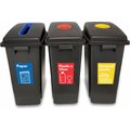 Parrot Bin Recycling Set of 3 - Plastic: 