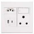 Veti 3 USB A & C Socket (3VW29) White: 