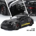 black-boxed 1:24 911 GT3 RS 992 Alloy Track Racing Car Children's toys Collector's Model: 