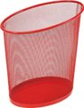 Alba 18litre Round Wastebasket (Red): 