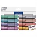 Faber-Castell Creative Studio Textliner 46 - Metallic (Wallet of 8): 